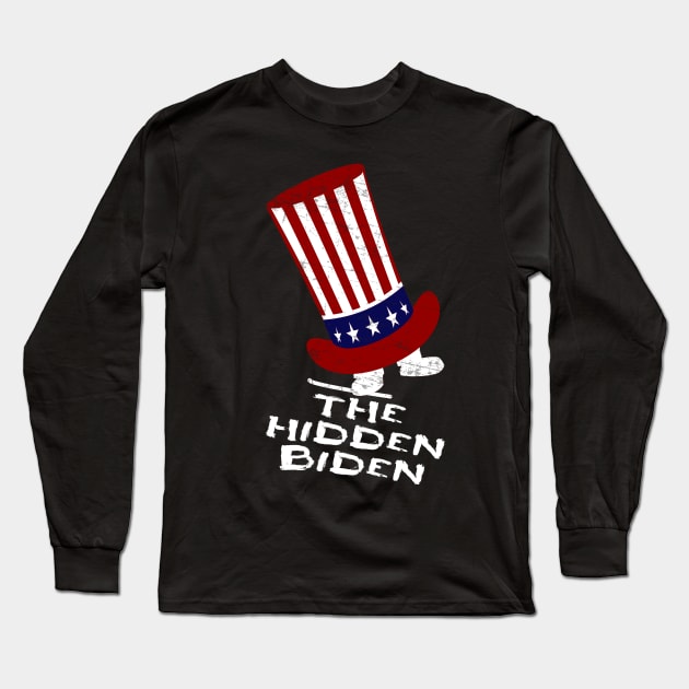 The Hidden Biden Long Sleeve T-Shirt by Coron na na 